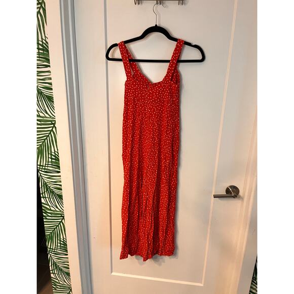 Kachel x Anthropologie Red Polka Dot Jordan Wide-Leg Jumpsuit Size 2 - Picture 3 of 8